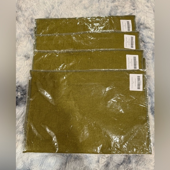 LINGE PARTICULIER TABLE-MAT 100% LINEN 
IN OLIVE Color made in FRANCE - Picture 6 of 11